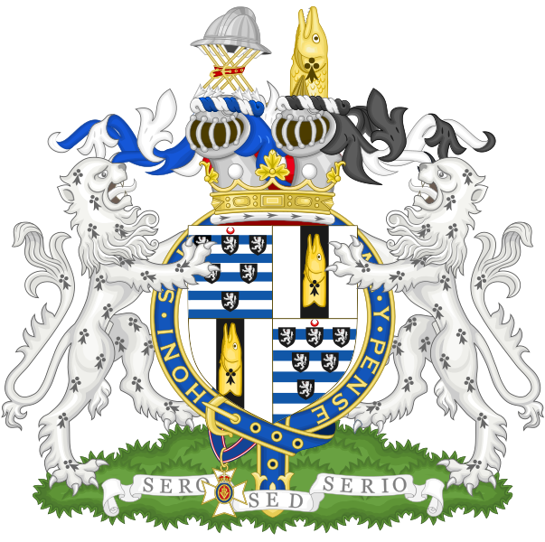 File:Coat of Arms of Robert Gascoyne-Cecil, 7th Marquess of Salisbury.svg