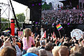 Ballhausplatz-Auftritt mit Publikum