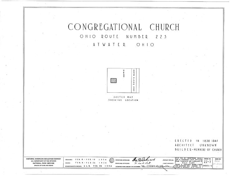 File:Congregational Church, Atwater, Portage County, OH HABS OHIO,67-ATWA,1- (sheet 0 of 5).tif