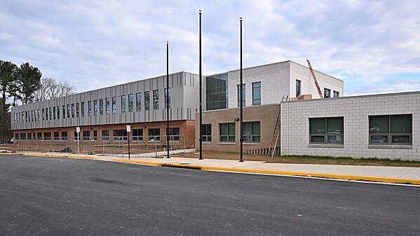 Construction at Cooper Middle School, McLean, VA