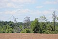 Crumpled transmission towers after 2011-04-27 tornado near Browns Ferry Nuclear Power Plant.jpg