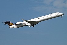 A former Eurowings Bombardier CRJ900 operated for Lufthansa Regional