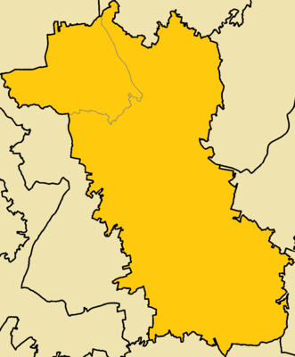 Location map Dali municipality with quarters
