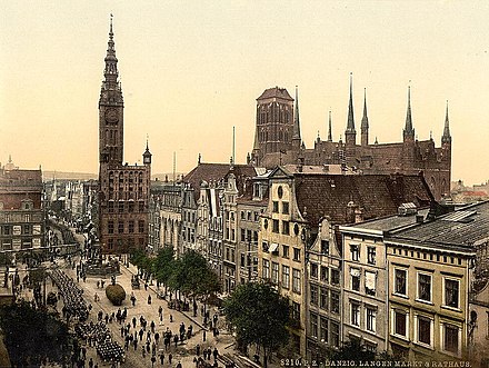 Langer Markt mit Rathaus, um 1890/1900