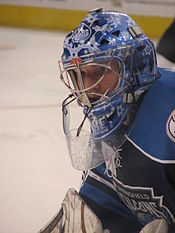 Dubnyk while playing for the Springfield Falcons. Devan Dubnyk.jpg