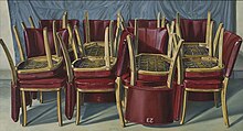 Die roten Stühle II – Ölgemälde