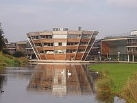 All of the Phase 1 Construction on the University of Nottingham's Jubilee Campus was designed by Hopkins.