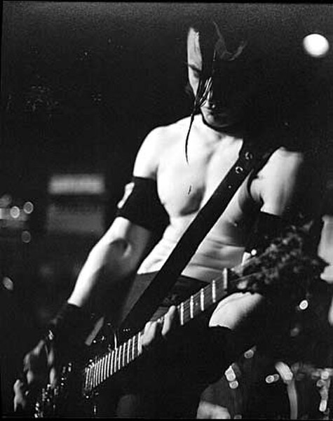 Doyle performing with the Misfits at the Wilson Center in Washington, D.C. in 1982
