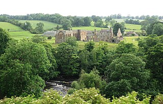 Egglestone Abbey Ruined Medieval Abbey in County Durham, England