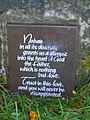 A prayer at the Eglinton loch.