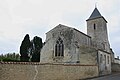 Église St Hilaire de Nantillé, pignon Sud.