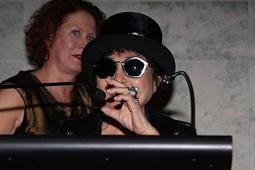 Elizabeth Macgregor and Yoko Ono 2013