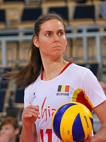 Els Vandesteene 01 - FIVB World Championship Kualifikasi Eropa Wanita Łódź januari 2014.jpg