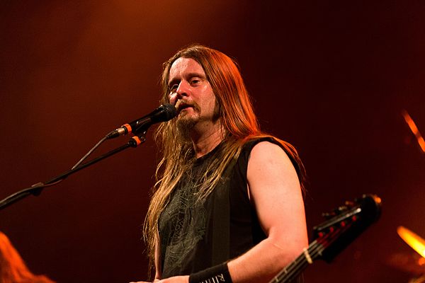 Singer Grutle Kjellson at the Wave-Gotik-Treffen 2016 in Germany