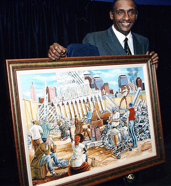 File:Ernie barnes with in remembrance painting.jpg