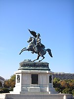 Ratsastaja patsas Charles-Louis Itävallan-Teschen, Wien