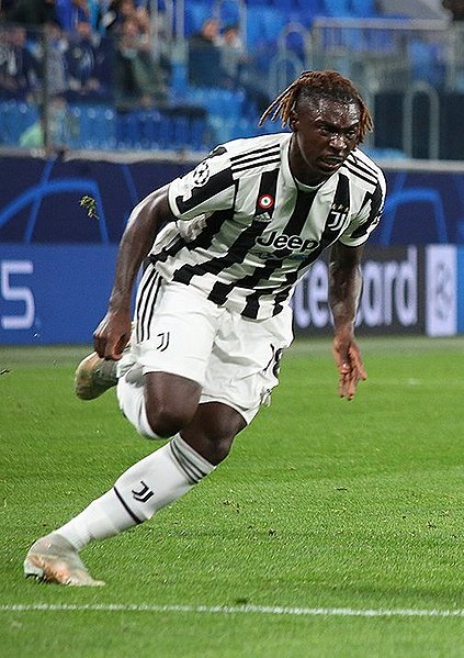 File:FC Zenit Saint Petersburg vs. Juventus, 20 October 2021 64 - Moise Kean (cropped).jpg