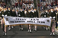 Fish Drill Team class of 2014 Marches into Kyle Field FDT2014.jpg