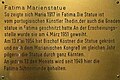 Fatima Marienstatue, Infotafel, Kapuzinerkloster Klagenfurt.jpg