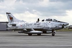 Portuguese Fiat G.91 fighter-bomber, deployed by the Portuguese Air Force in the theatres of Guinea-Bissau and Mozambique. Fiat G-91R-3, Portugal - Air Force AN1051303.jpg