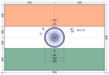 Flag of India (construction sheet) (2-3).svg