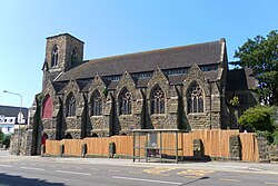 Former St Leonards-on-Sea United Reformed Church, St Leonards-on-Sea (from East).JPG