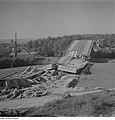 1946: Zerstörte Autobahnbrücke von 1936