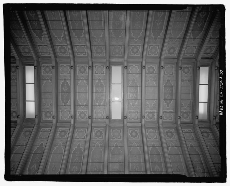 File:Foyer ceiling decoration. - San Bernardino Valley College, Auditorium, 701 South Mount Vernon Avenue, San Bernardino, San Bernardino County, CA HABS CA-2729-A-37.tif