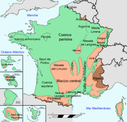 mapa francia relieve Relieve de Francia   Wikipedia, la enciclopedia libre