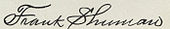 signature de Frank Shuman