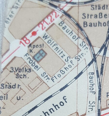 Friedrichstadt, Stadtplan Dresden von 1928. 001