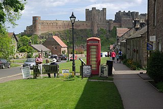 <span class="mw-page-title-main">Bamburgh</span> Human settlement in England