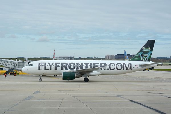 Frontier Airbus A320-200 in the 2013 livery