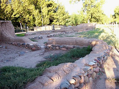 Ruines du Fort de San Rafael, à Villa 25 de mayo (San Rafael).