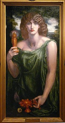 Mnémosyné, obraz v Delaware Art Museum od Dante Gabriela Rossettiho.