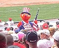 Gapper, one of the official mascots of the Cincinnati Reds.