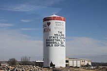 Garth Brooks water tower Garth Brooks Watertower, Yukon Oklahoma USA - panoramio.jpg