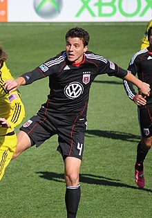 Burch as a DC United player in 2011. Gaven-burch-crop.jpg