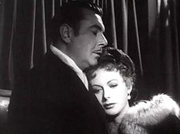 George Brent și Hedy Lamarr în Experiment Perilous trailer.JPG