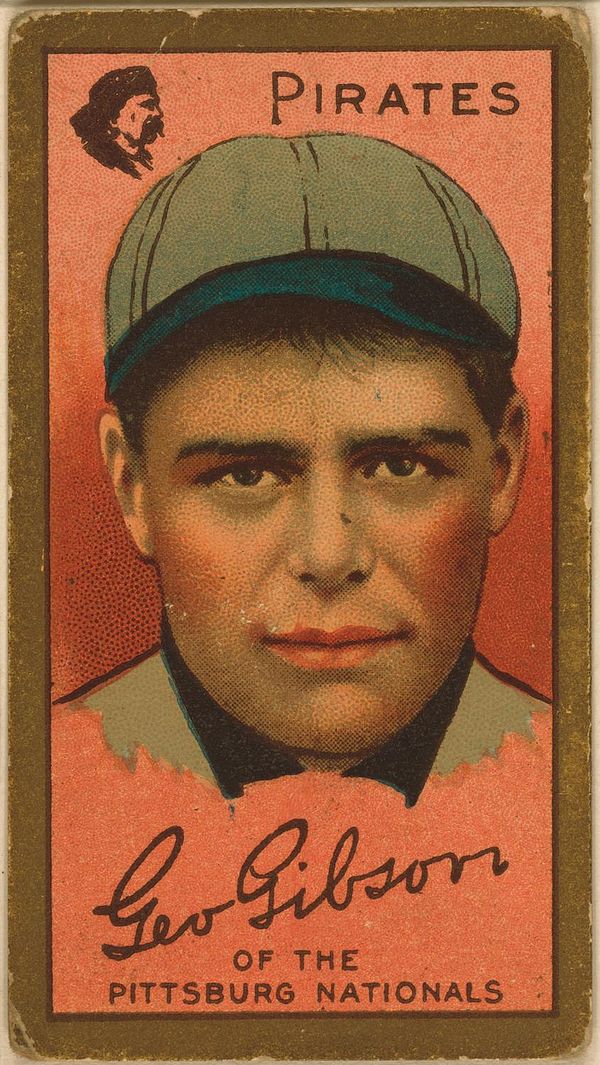 George Gibson baseball card, 1911