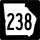 Marcador de la ruta estatal 238