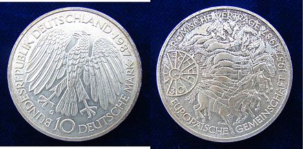 A 1987 silver coin
