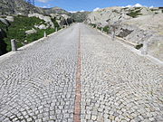 Old road: summit of the Gotthard