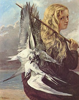 Gustave Courbet: Pige med måger 1865