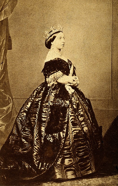 File:HM Queen Victoria. Photograph by C. Clifford of Madrid, 1861 ...