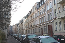 Halle (Saale), die Rudolf-Haym-Straße, Ostteil