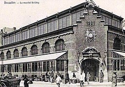 Le marché Saint-Géry en 1890