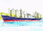 Миниатюра для Файл:Hapag cargo ship Dresden at sea off the west coast of Canada, near Vancouver in 1965.png