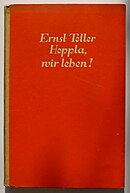 Édition originale de Hoppla, wir leben!, Gustav Kiepenheuer Verlag, 1927