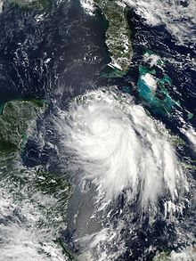 Hurricane Isidore approaching Cuba on September 19 Hurricane Isidore 19 sept 2002 1845Z.jpg